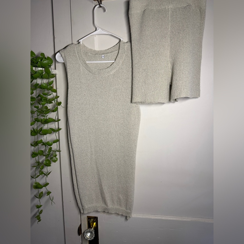 Knit shirt and Shorts Set